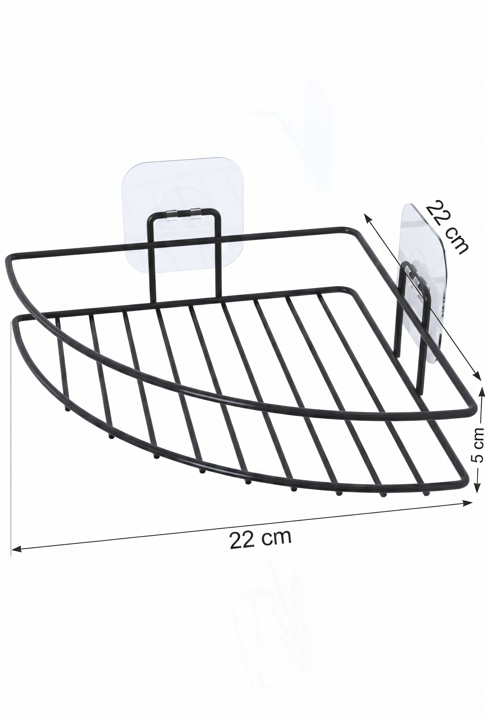 Filora Home Eck-Organizer — Produktabmessungen und Maße