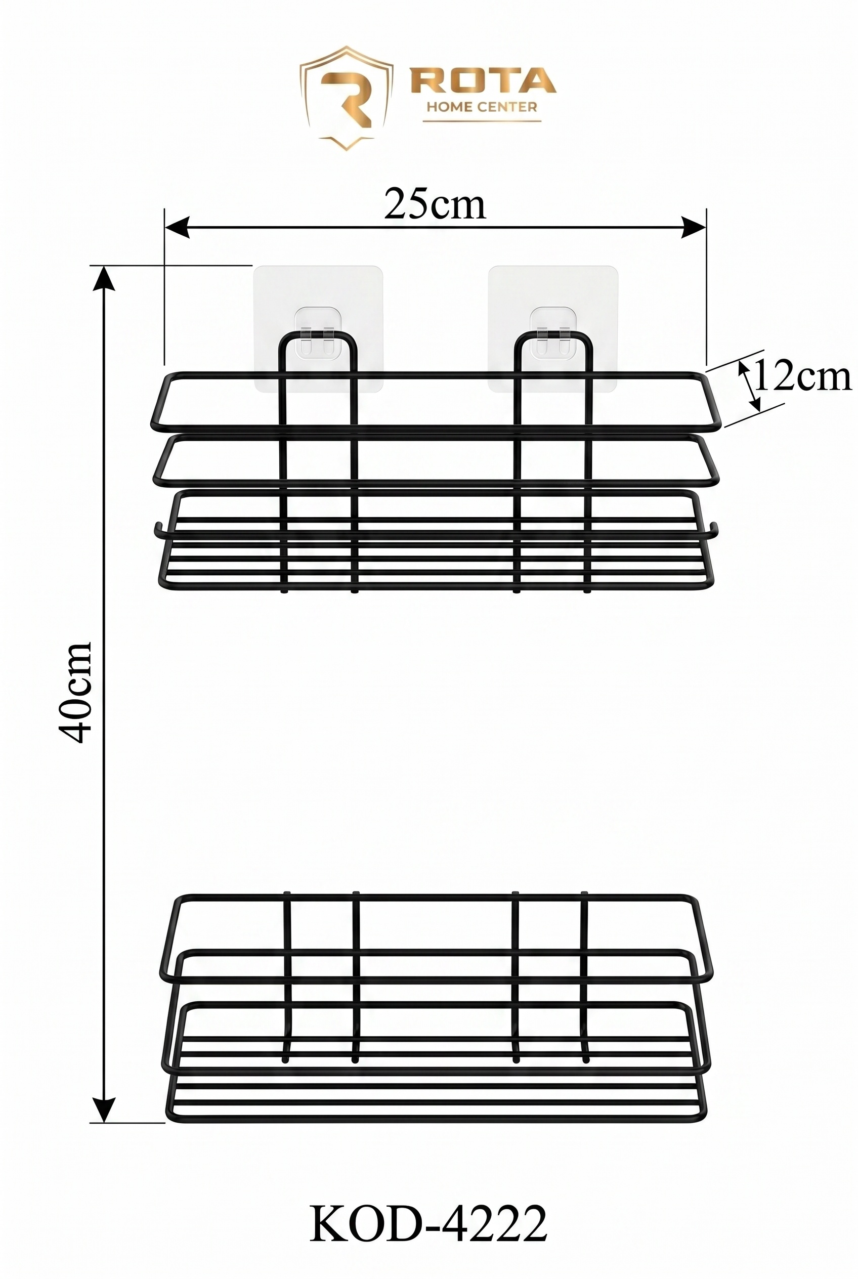 Filora Home Rechteckiger Hänge-Organizer — Produktabmessungen und Maße