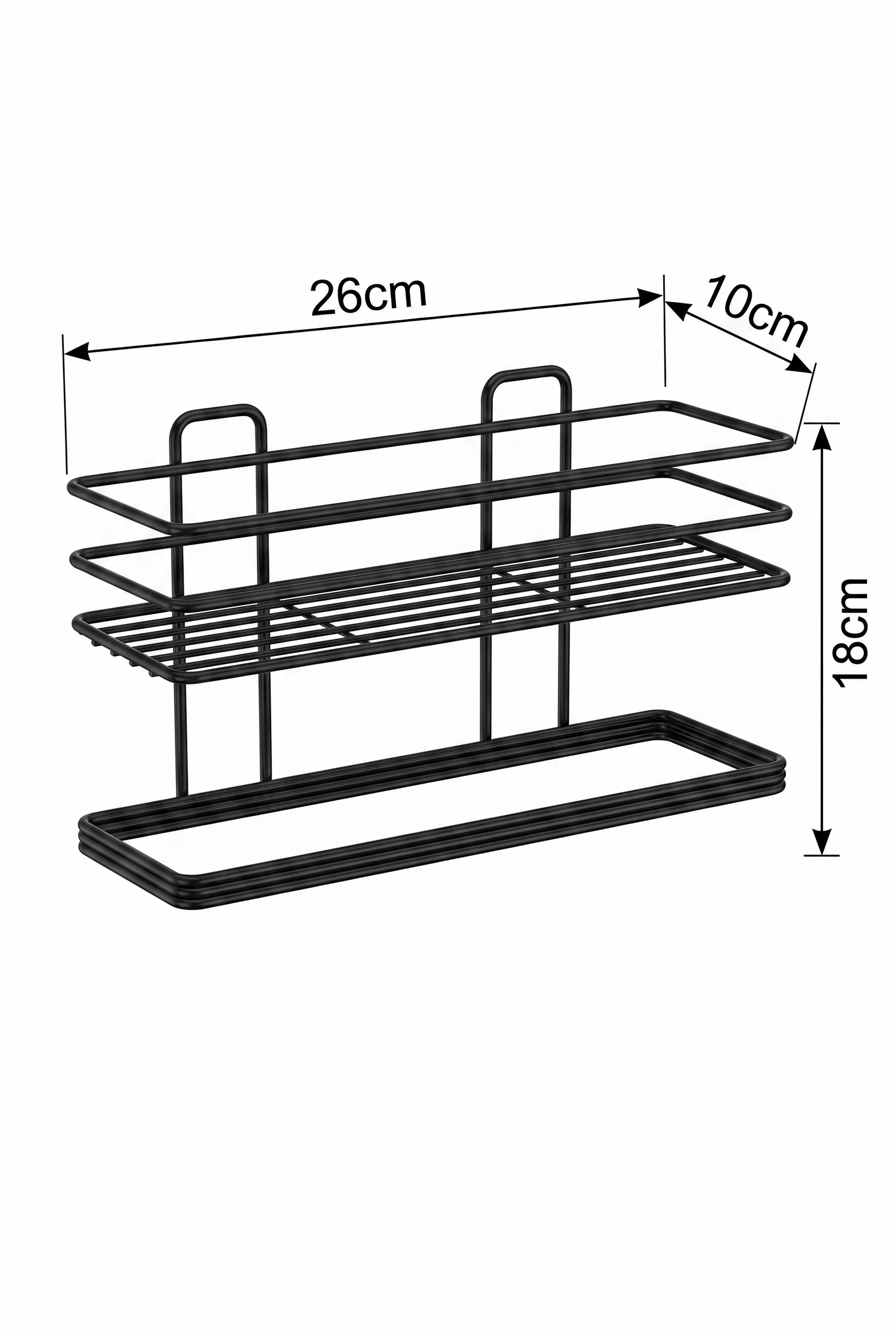 Filora Home Regal Rechteckiger Handtuchhalter — Produktabmessungen und Maße