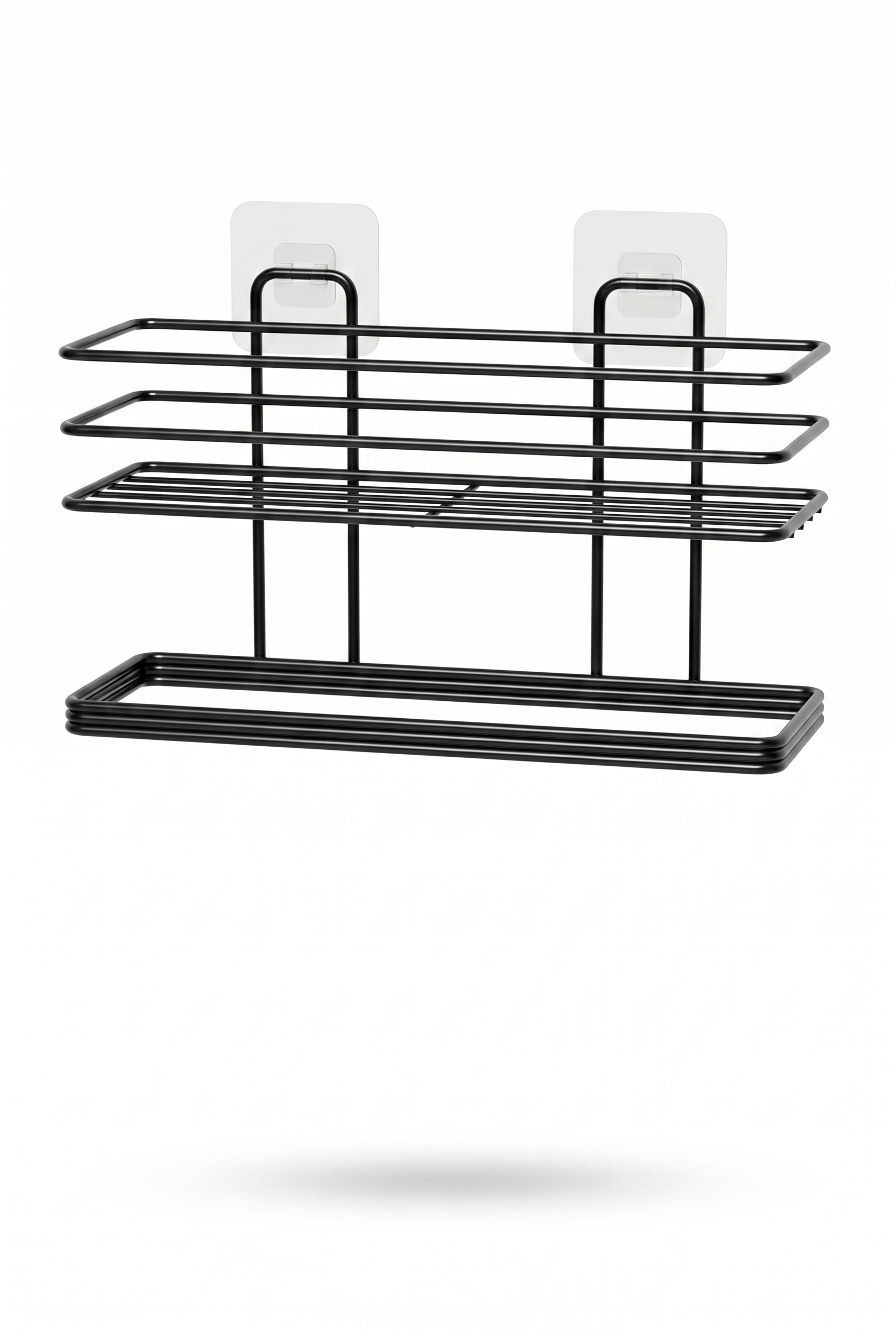 Filora Home Regal Rechteckiger Handtuchhalter — auf weißem Hintergrund – Studioaufnahme