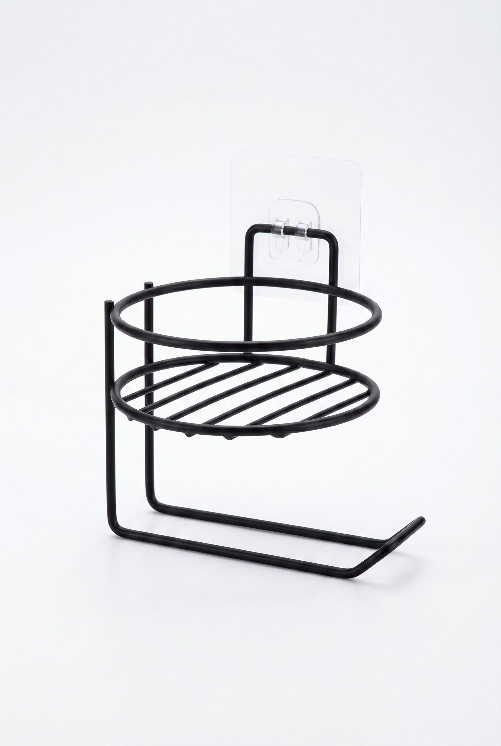 Filora Home Regal Runder Toilettenpapierhalter — auf weißem Hintergrund – Studioaufnahme